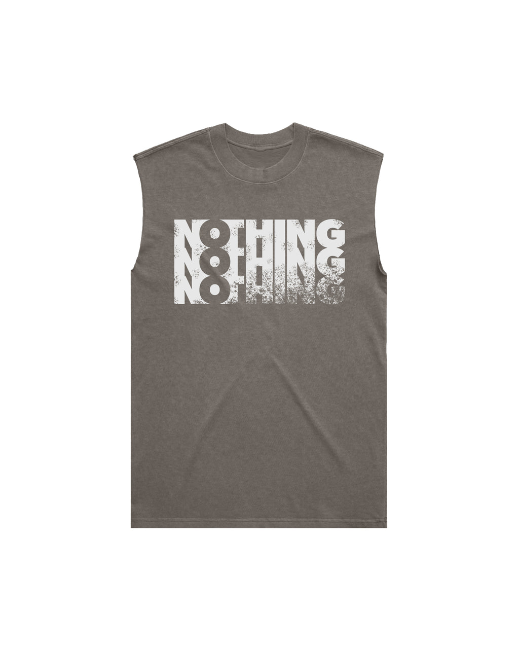 FADED NOTHING GREY AND WHITE VEST