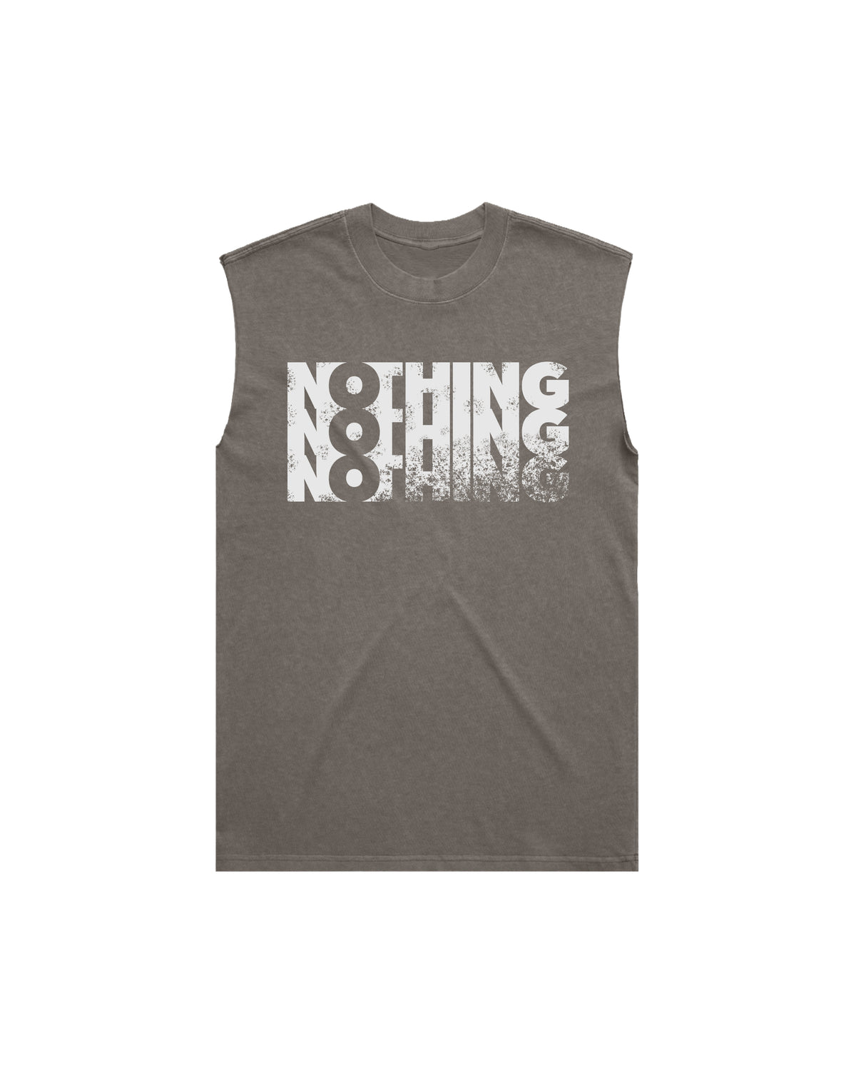 FADED NOTHING GREY AND WHITE VEST