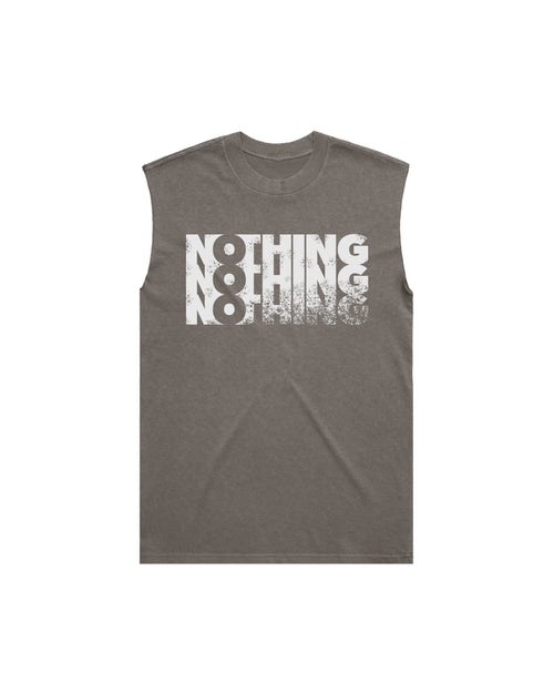 FADED NOTHING GREY AND WHITE VEST
