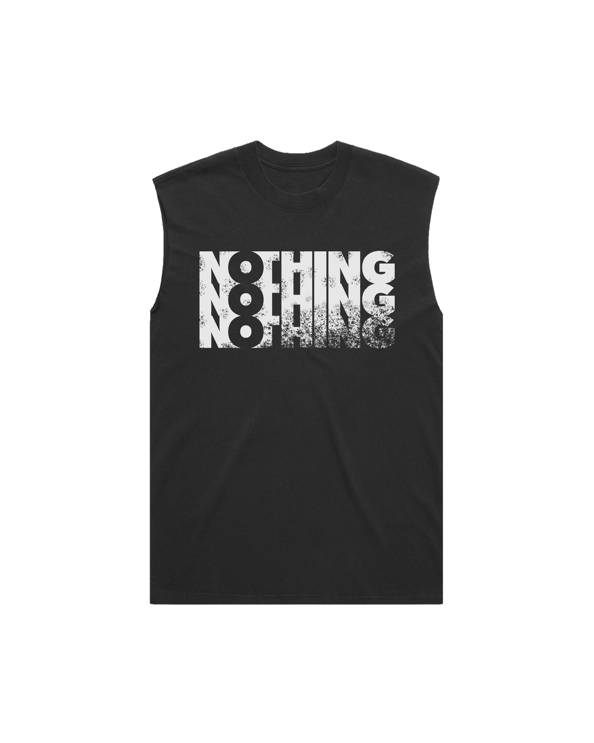 FADED NOTHING BLACK AND WHITE VEST